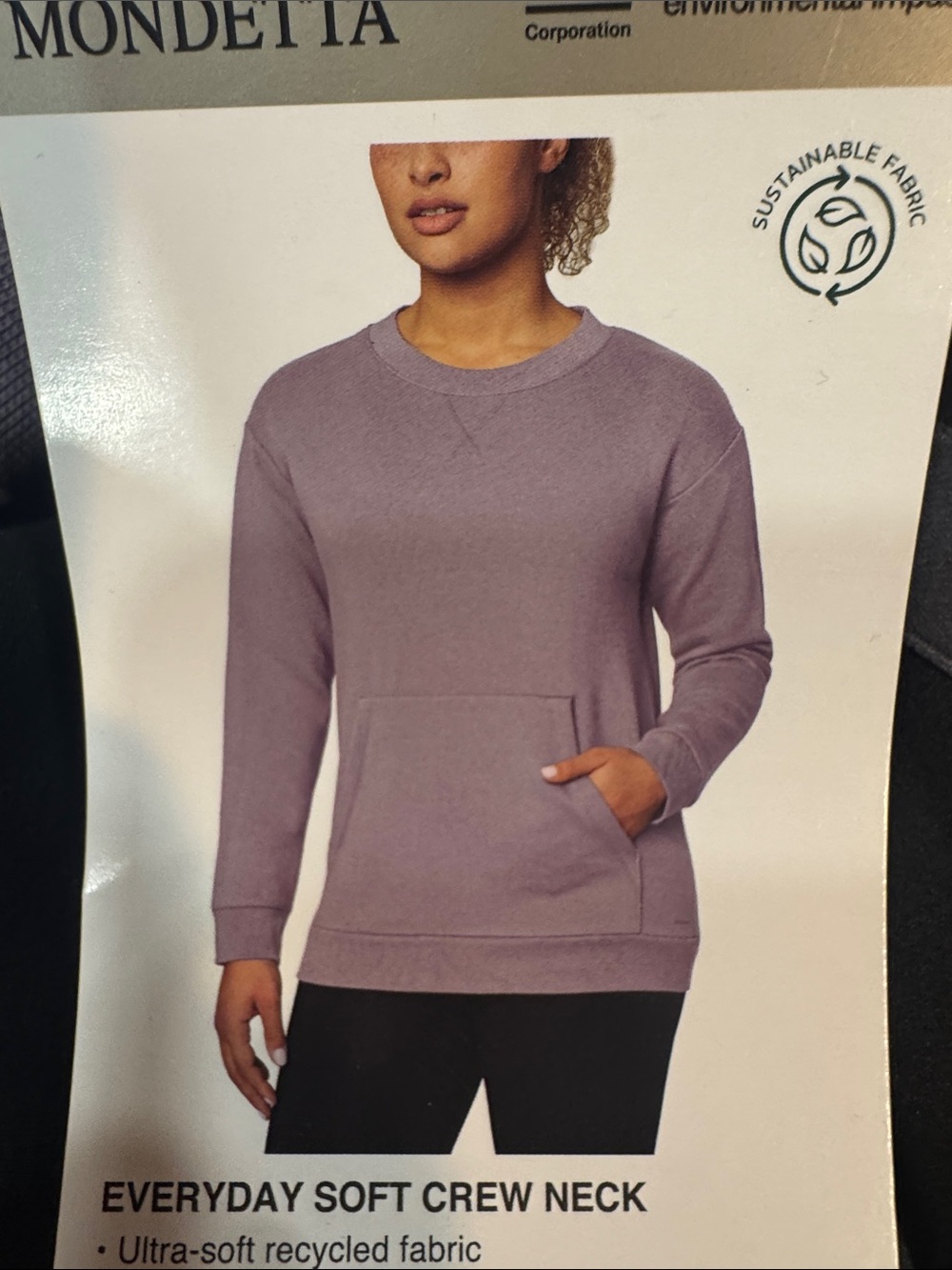 Mondetta Lavender Crew Neck Pullover
